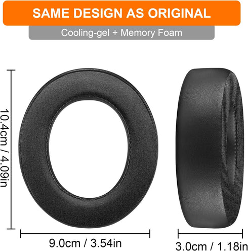 Replacement Ear Pads for Corsair HS70 Pro, GVOEARS Cooling-Gel Replacement Ear Cushion Headphone Memory Foam Earpads for Corsair HS70 HS60 HS50 Pr...