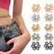 Flower Jeans Button 10 Sets Pant Waist Tightener, Adjustable Waist Buckle Sets No Sew and No Tools Detachable Decorative Waist Buckles, Jean Butto...