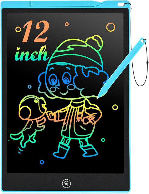 Toddler Kids Toys Gifts - 12 Inch LCD Writing Tablet Doodle Board Pad, Colorful Drawing Tablets Educational Toys, Christmas Birthday Gifts for 3 4...