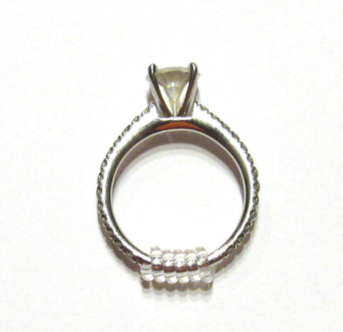 Easy Ring Adjusters - Quickly fit The size of your ring/band (3 sizes included) - Invisible Silicone Ring Sizers, Resizers for Loose Rings for Wom...