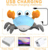 Crawling Crab Baby Toy,Tummy Time Toys Equipped with LED Lights and Music,Early Learning Educational Toys,Birthday Toy for Infant Toddler Boy Girl...