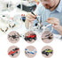 9Pcs RC Car Tool Kit 6 in 1 Hex Screwdriver Set with Tray,Cross Wrench Hobby Repair Tool Kit Compatible with Most of RC Cars Truck Buggy Truggy Ra...