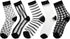 5 Pairs Sheer Socks for Women Black Mesh Ankle Socks Thin Fishnet See Through Socks Summer Casual Crew Socks...