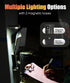 Slim Magnetic Work Light - 1000 Lumens LED Work Light Rechargeable with Two Magnetic Bases Design, Flat Flashlight for Car Repairing/Camping/Emerg...