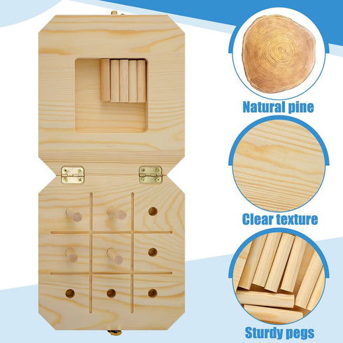 9 Hole Wooden Pegboard for Occupational Therapy Nine Hole Peg Test to Improve Fine Motor Coordination, Finger Dexterity, Concentration and Increas...