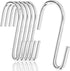 30 Pack Small S Hooks for Hanging Spoons Pans Pots Utensils Kitchenware, Metal S Hooks for Hang Clothes Bags Towels Plants, apply Bathroom Bedroom...