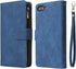 UEEBAI Wallet Case for iPhone 7 Plus iPhone 8 Plus, Premium Vintage PU Leather Magnetic Closure Handbag Zipper Pocket Case Kickstand Card Holder S...