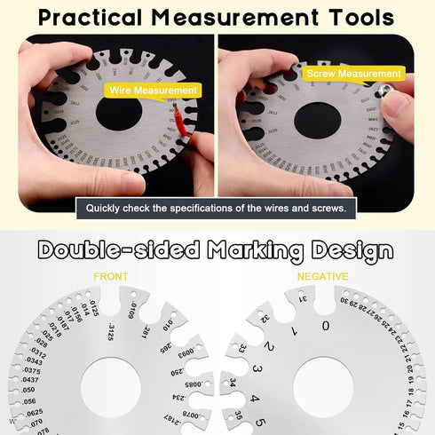 8" 6 Function MIG Welding Pliers, Dual-Sided Gage Standard Metal Gauge Measurement and Tungsten Carbide Scriber for Metal Sheet (3 Pack)...