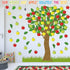 Classroom Tree Bulletin Board Set Bulletin Board Tree Cutouts, Classroom Tree Wall Decor for Elementary School Teacher Supplies(Apple Style)...