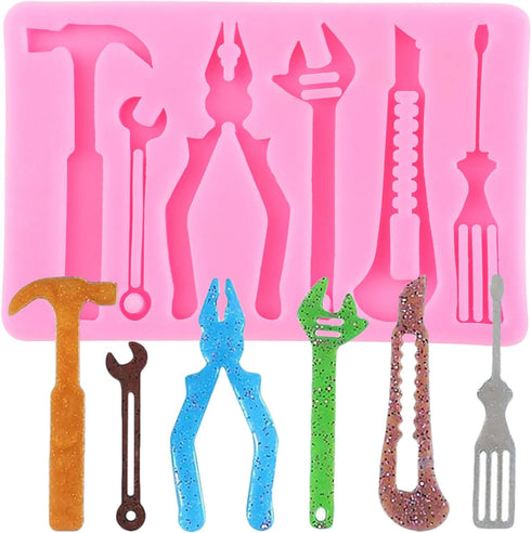 Hand Tools Silicone Molds Construction Tool Fondant Mold For Cake Decorating Cupcake Topper Chocolate Candy Gum Paste Polymer Clay...