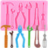 Hand Tools Silicone Molds Construction Tool Fondant Mold For Cake Decorating Cupcake Topper Chocolate Candy Gum Paste Polymer Clay...