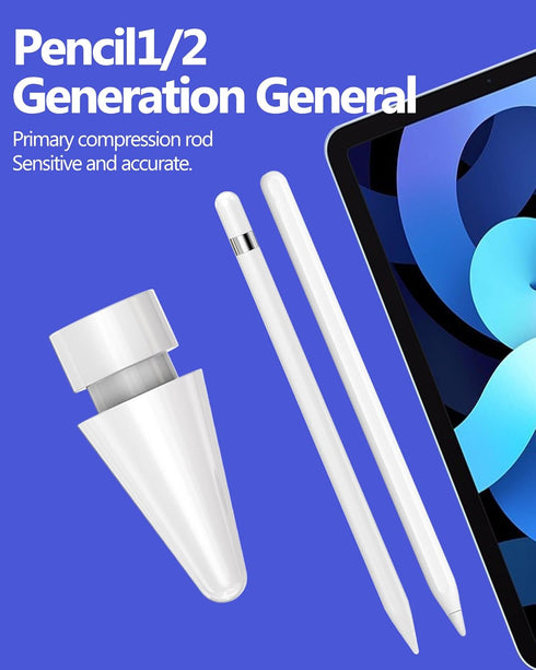 Apple Pencil 2nd Generation Tips(4 Pack)1st Generation 2 Tip Ipencil Accessories for Ipad Pro 12.9 Air 9th 10th Air 4th 5th mini 6th Tablet Touch ...