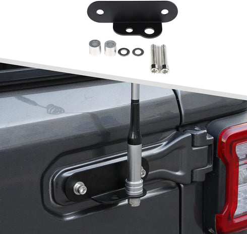 Tailgate Hinge CB Antenna Mount Compatible with Jeep Wrangler JL & Unlimited 2018-2023...