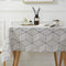 SASTYBALE Square Tablecloth Geometric Style Cotton Linen Table Cloth Dust-Proof Table Cover for Kitchen Dinning Tabletop Decoration (Square/Round,...