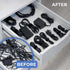 Starument Hook and Loop Cable Ties (8 x 1/2 inch, 100-pack), Premium Industrial Grade and Reusable Fastening Cord Straps for Home, Office and Outd...