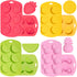 Whaline 4 Pack Fruit Shaped Silicone Mold Pineapple Lemon Watermelon Strawberry Chocolate Candy Baking Mould 3D Summer Fruit Ice Mold for DIY Jell...