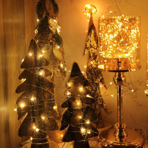 OakHaomie 6 Pack 10ft(3m) LED Starry String Lights 30 Micro LEDs on Silvery Copper Wire,2pcs CR2032 Batteries Required and Included, for DIY Weddi...