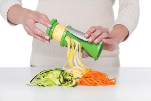 HIC Kitchen Spiral Vegetable Slicer, 18/8 Stainless Steel Blades...