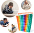 Math Toys P0p with Numbers, Kingmall 1-100 POP Rainbow Square Fidgett Ttoy 100bubbles Learning Tool for Teachers to Create Kinds of Math Manipulat...