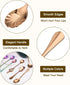 uxcell 7Pcs Stainless Steel Shell Shape Coffee Spoon Tableware Dessert Spoons Stirring Mixing Spoon for Tea Coffee Cake Sugar, 5 Inch Rose Gold...