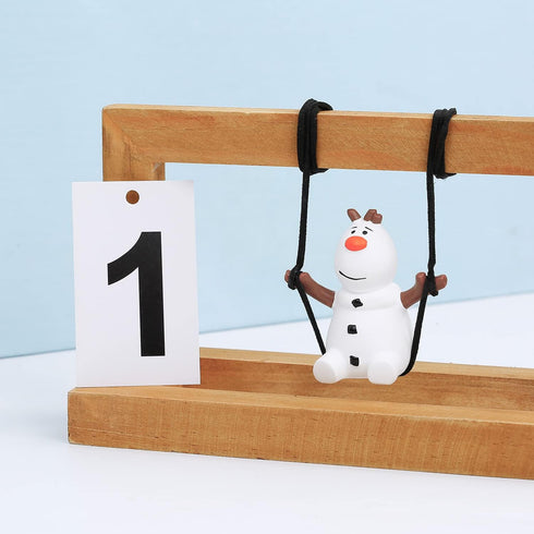 YGMONER Super Cute Swinging Snowman Car Mirror Hanging Ornament Car Interior Accessories (Snowman)...