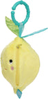 Manhattan Toy Mini-Apple Farm Lemon Baby Travel Toy with Rattle, Squeaker, Crinkle Fabric & Teether Clip-on Attachment...
