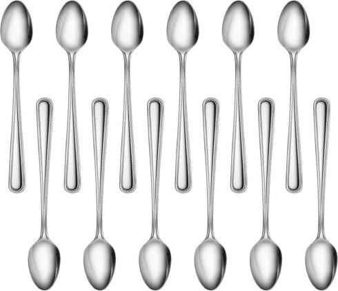 B00IX4VGKI - New Star Foodservice Bead Pattern, Stainless Steel, Iced Tea Spoon, 7.2-Inch, Set of 12...