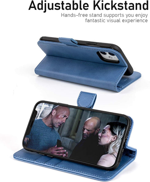 OCASE Compatible with iPhone 11 Wallet Case with Card Holder, PU Leather Flip Case with Kickstand and Magnetic Closure, TPU Shockproof Interior Pr...