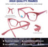 DOOViC 4-Pack Reading Glasses Blue Light Blocking Computer Readers Anti Eyestrain New Classic Style Spring Hinge Glasses for Women 1.5 Strength...