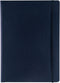 Fabriano Ecoqua Plus Hidden Spiral-Bound Notebook, 8.3" x 11.7", A4, Lined, Navy...