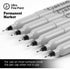 Ultra Fine Point Black Permanent Markers, 36 Pack Ultra Fine Point Black Permanent Marker set, Works on paper, Plastic, Stone, Glass, Metal...