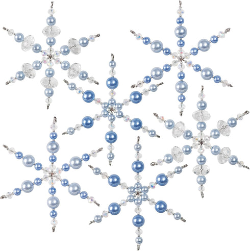 Solid Oak NC004 Kit Beaded Ornament Snowflakes Crystal/Black...