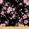 Cherry Blossom Flower Fabric by The Yard Pink Outdoor Blooming Floral Fabric for Craft Art Lovers Japaneses Style Rustic Spring Theme Fabric for D...