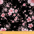 Cherry Blossom Flower Fabric by The Yard Pink Outdoor Blooming Floral Fabric for Craft Art Lovers Japaneses Style Rustic Spring Theme Fabric for D...