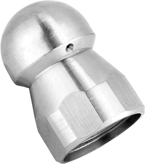 Sewer Cleaning Nozzle,3/8" High Pressure Washer Drain Hose Sewer Cleaning Pipe Jetter Nozzle...