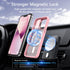 Magnetic for iPhone 13 Case & iPhone 14 case, Compatible with Magsafe, Built-in Stash Stand, Matte Scratch-Resistant Back Cover Shockproof Phone C...