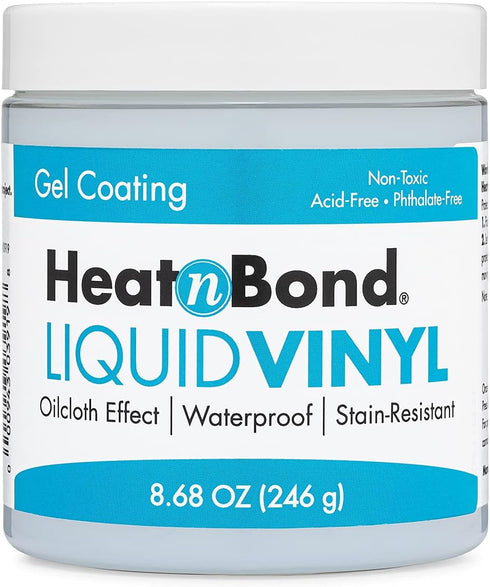 HeatnBond Liquid Vinyl Water Proof and Stain Resistant Gel Coating, 8.68 oz...