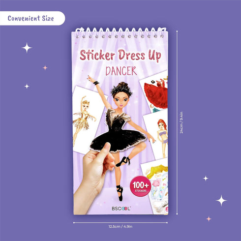 Sticker Dress Up Dancers | Sticker Activity Book for Kids | Learn Girls Fashion Design, Dancer Poses | with Sticker and Guide | for Kids 5 and up ...