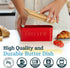 PriorityChef Large Butter Dish with Lid for Countertop, Ceramic Butter Container With Airtight Cover, Butter Keeper for Counter or Fridge, Butter ...