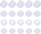Maxdot 100 Pieces 4 Size Earring Pads Silicone Comfort Earring Cushions for Clips on Earrings, Clear...