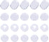 Maxdot 100 Pieces 4 Size Earring Pads Silicone Comfort Earring Cushions for Clips on Earrings, Clear...