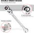 Pilida 5/16 Inch Ratcheting Combination Wrench SAE Flex Head Ratch Wrench with 12 -Point Design,72 -Teeth Spanner Ratchet,CR-V Steel...