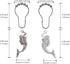Mermaid Shower Curtain Hooks Rings - Silver Shower Curtain Hangers Rust Proof Shower Hooks for Shower Curtain, Decorative Bathroom Accessories Set...