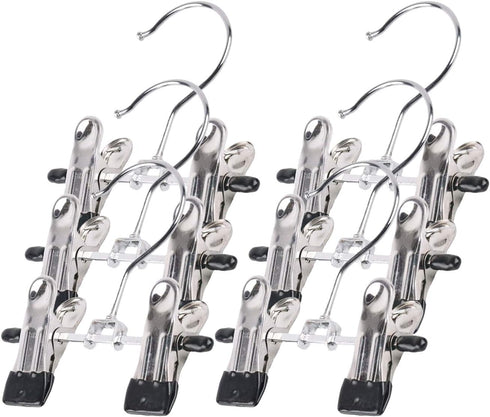 Double Adjustable Clips Boots Hangers,Space Saving Boots Socks Bags Hanging Clips Boot Holder Boot Organizer,Set of 9 (9)...