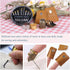 8 Pcs Thimble + 30 Pcs Sewing Needles, Finger Protector Fingertip Adjustable Metal Bronze Rings and Leather Coin Thimble for Needlework, Hand Embr...