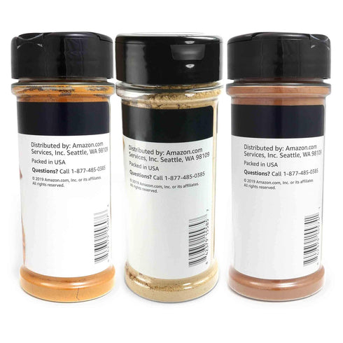 Amazon Brand - Happy Belly Wellness Spices (Cinnamon, Ginger, Turmeric), Set of 3...