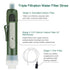 FS-TFC Personal Water Filter Straw Mini Water Purifier Survival Gear for Hiking, Camping, Travel and Emergency Preparedness...