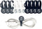 SUNFICON 10 Pack Earbuds Cords Organizers Magnetic Cable Clips Organizers Bookmark Clips Whiteboard Noticeboard Fridge Magnets USB Cable Manager K...