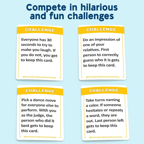 Do You Really Know Your Family? A Fun Family Game Filled with Conversation Starters and Challenges - Great for Kids, Teens and Adults...