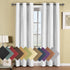 Royal Hotel Bedding Soho 100% Blackout Window Curtains Panels, Top Grommet Faux Silk Panels, Solid Curtains Set of 2, Pair, 63 Inches Long, White...